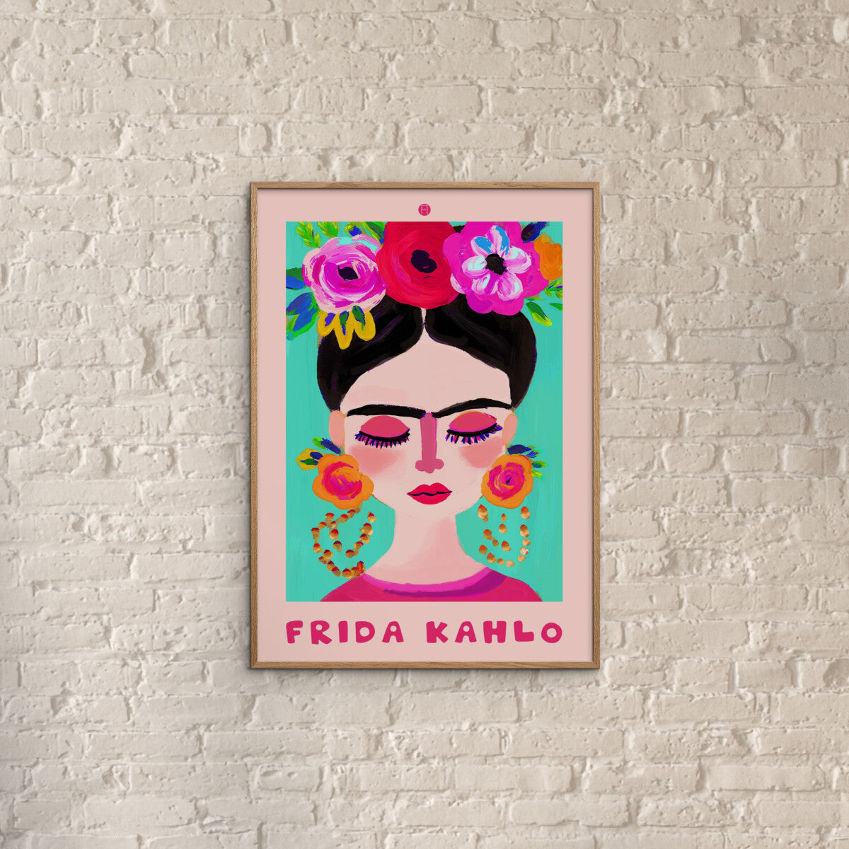 Fōmu illustrations Frida Kahlo Flowers plakat - 50x70 cm